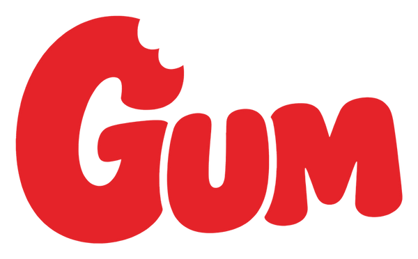 GUM red wordmark